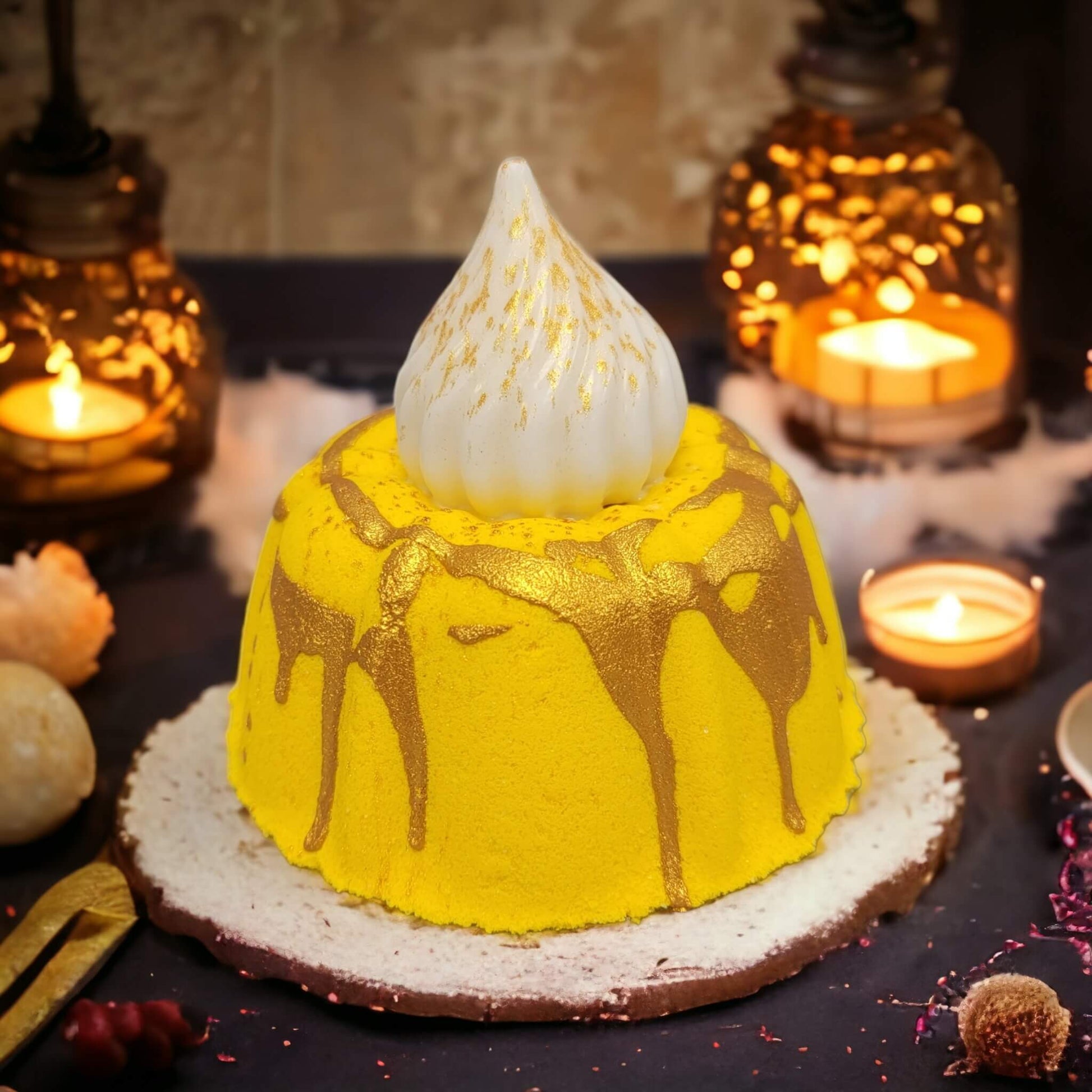 our calypso cake bath bomb.