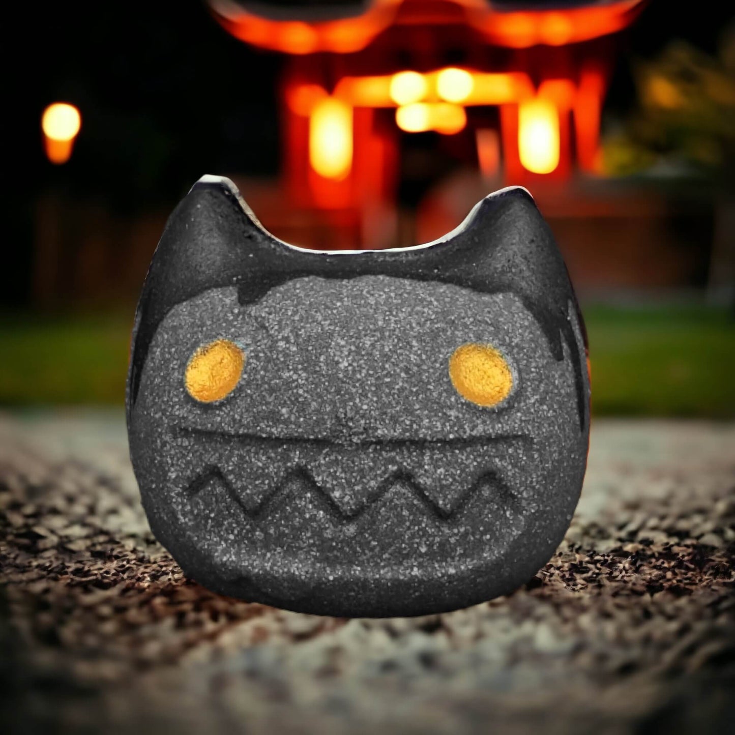 our goblin cat bath bomb in the scent Nox