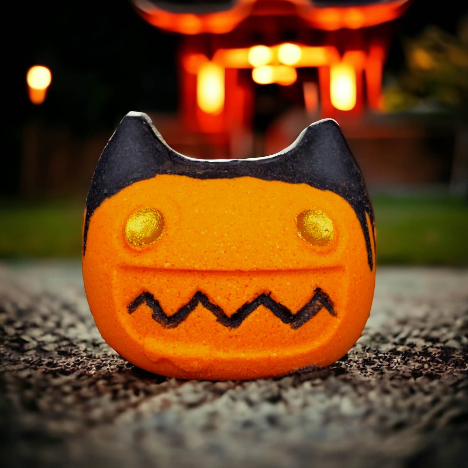 our goblin cat bath bomb in the scent Voodoo