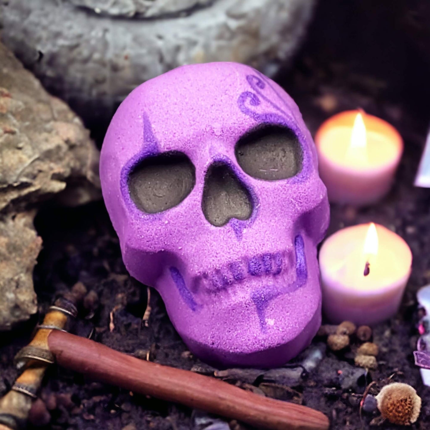 our skull bath bomb in the scent Arcane