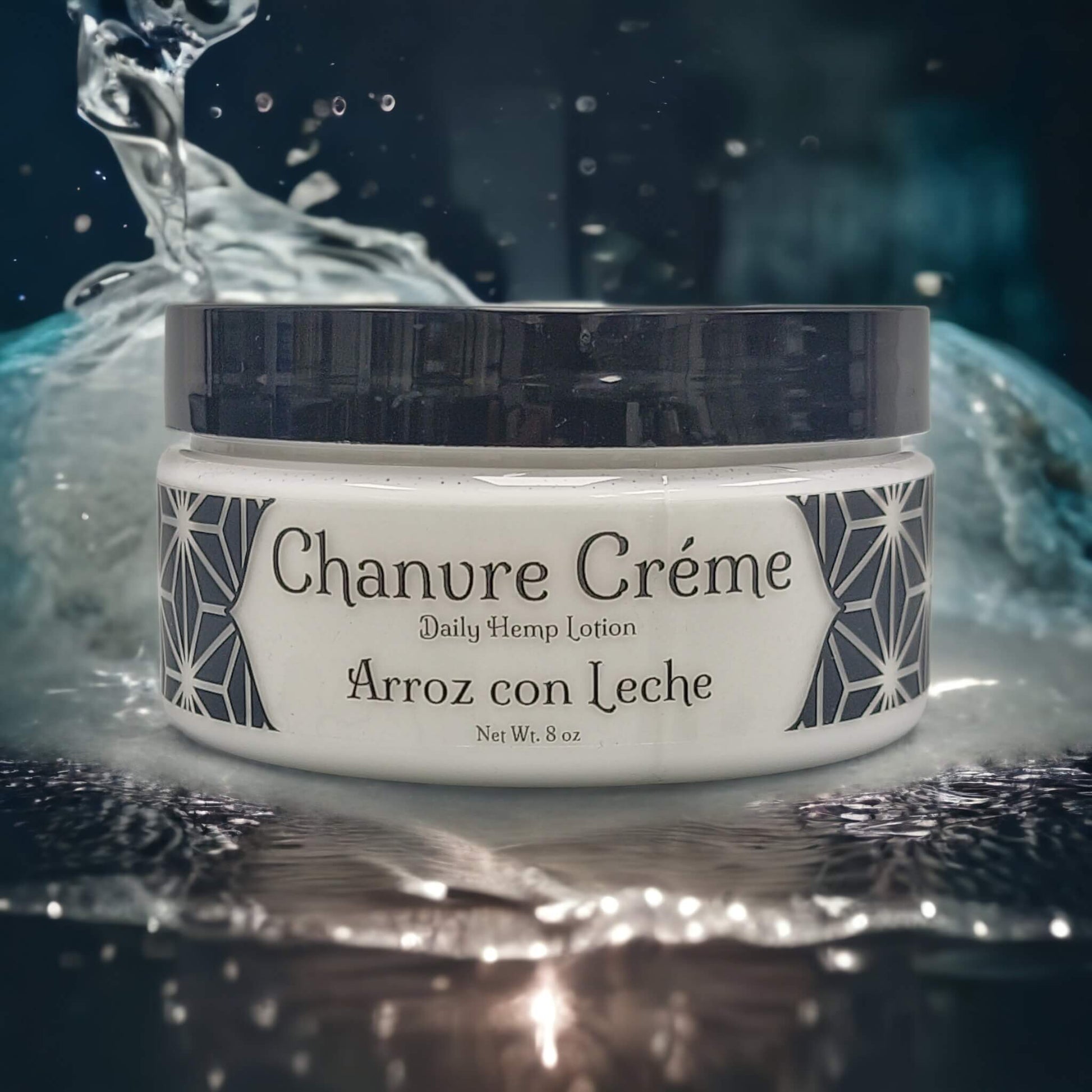 our daily hemp lotion in the scent Arroz con Leche.
